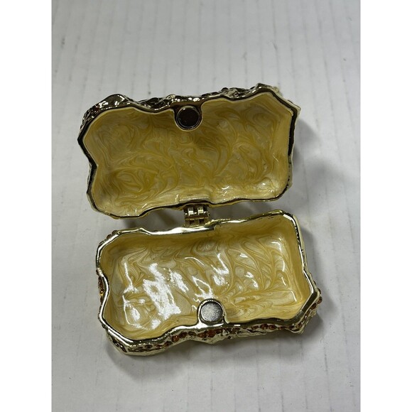 New Art Form Raising The Flag Mount Suribachi Iwo Jima Rhinestone Trinket Box 3" - Picture 6 of 8